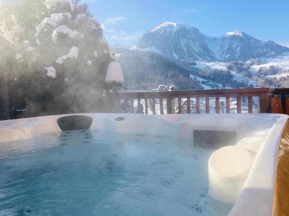 Chalet & Spa Alpaga Manigod Buitenkant foto