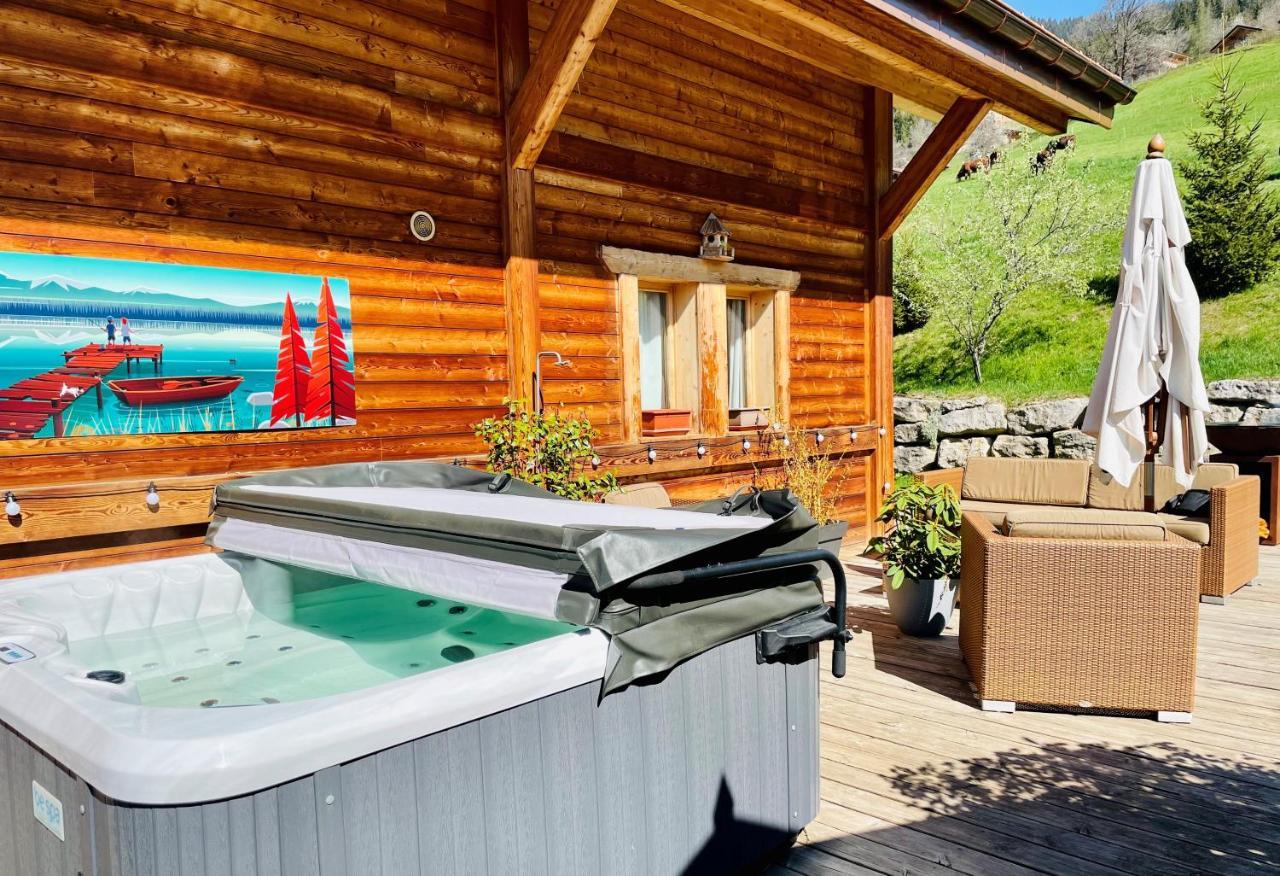 Chalet & Spa Alpaga Manigod Buitenkant foto