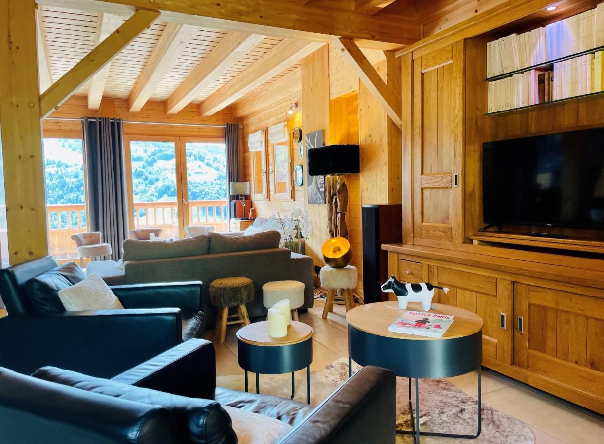 Chalet & Spa Alpaga Manigod Buitenkant foto