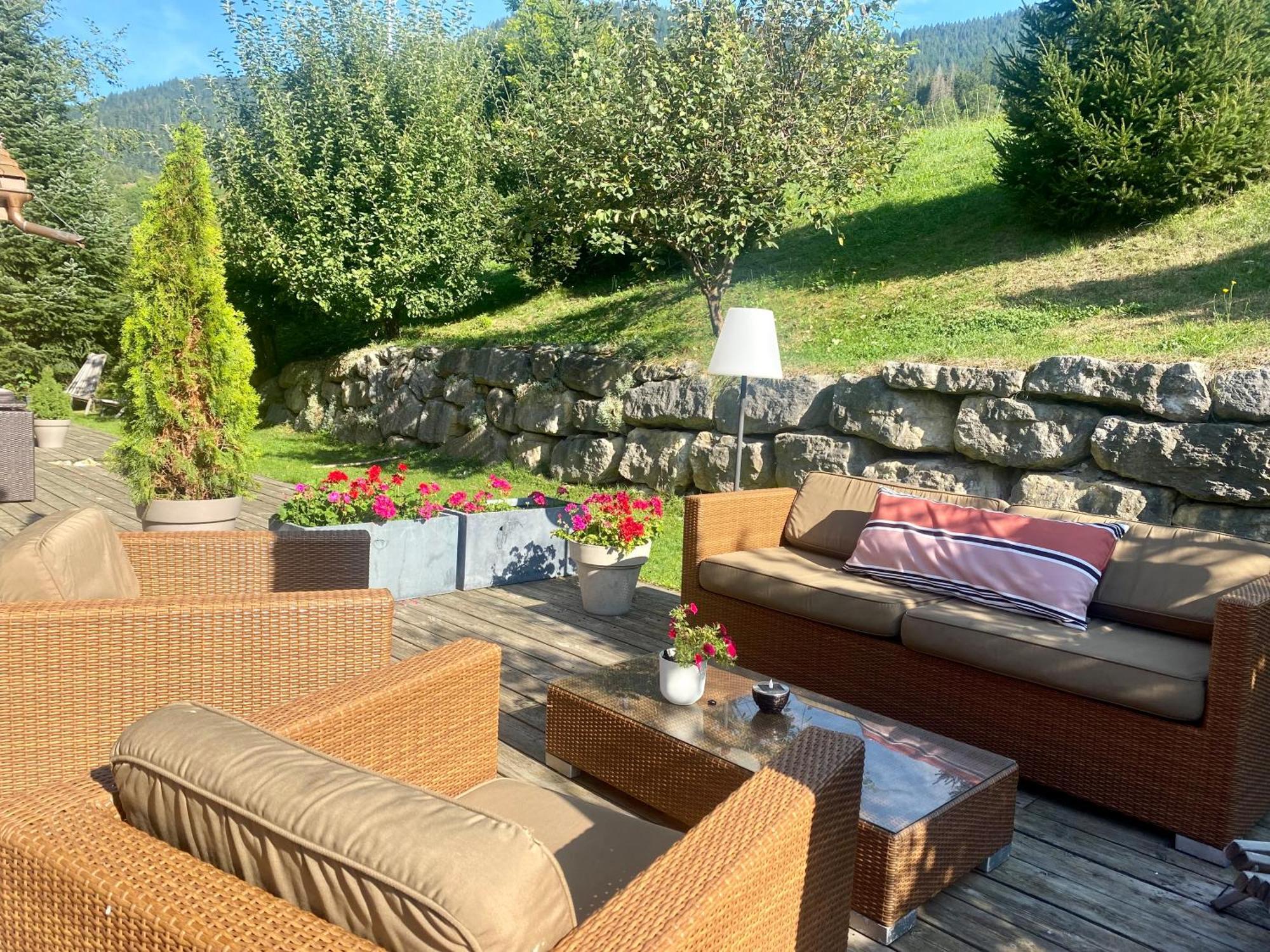 Chalet & Spa Alpaga Manigod Buitenkant foto