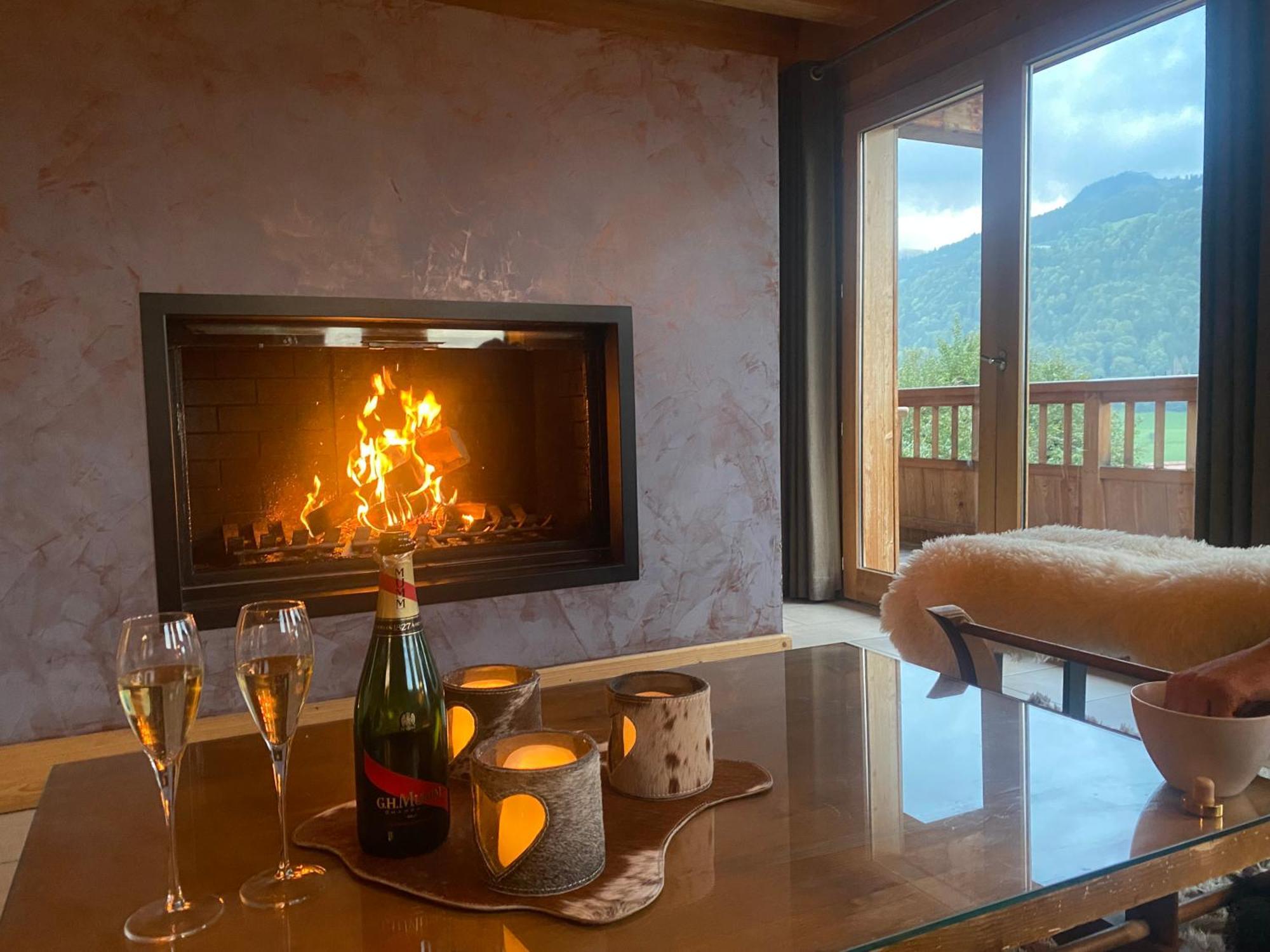 Chalet & Spa Alpaga Manigod Buitenkant foto